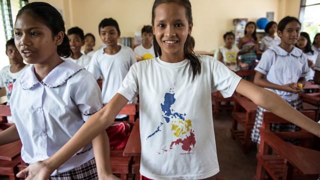 Students in a classroom 