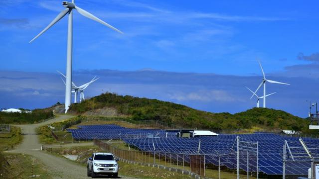 A wind and solar farm in the Philippines. Photo credit: Asian Development Bank.