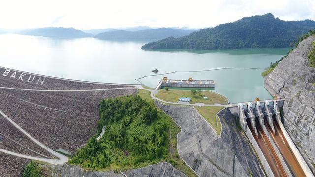 A view of the Bakun dam 
