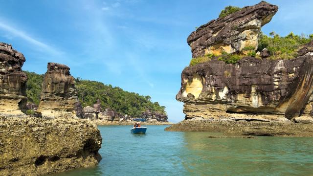 Coastal Erosional Landforms at Sarawak Delta UNESCO Global Geopark. Photo credit: Sarawak Delta UNESCO Global Geopark.
