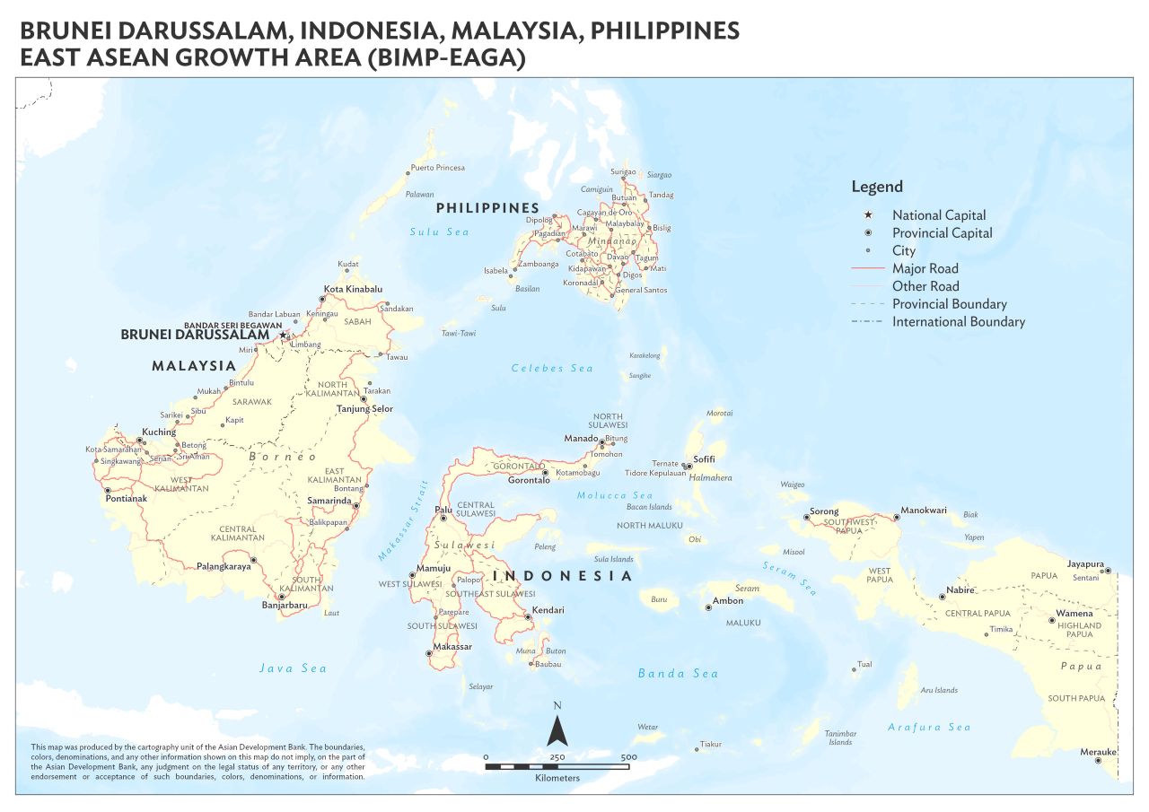 Map of BIMP-EAGA subregion